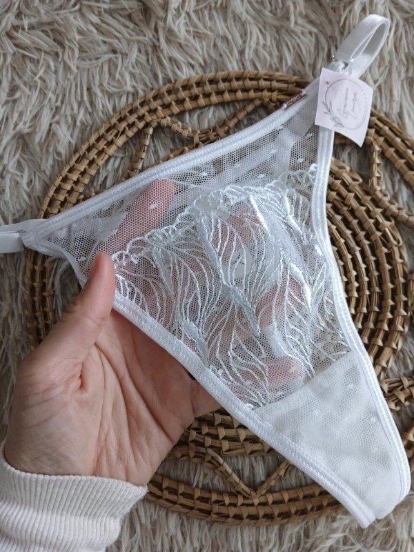 Producto - Regulable bordada transparencia blanca