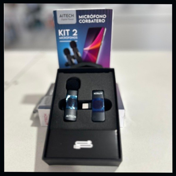 Producto - MICROFONO CORBATERO AITECH INALAMBRICO  ENTRADA TIPO C