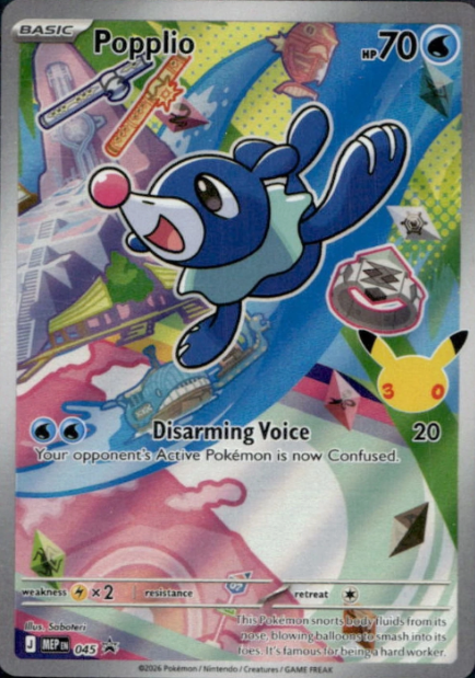 Producto - Popplio MEP045 ME Black Star Promos