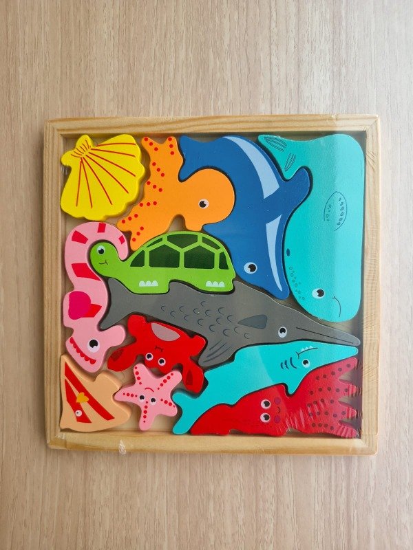 Producto - Rompecabezas en bloques (Animales del mar )