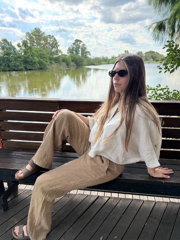 Producto - Pantalón Camel Dyed 100 Lino