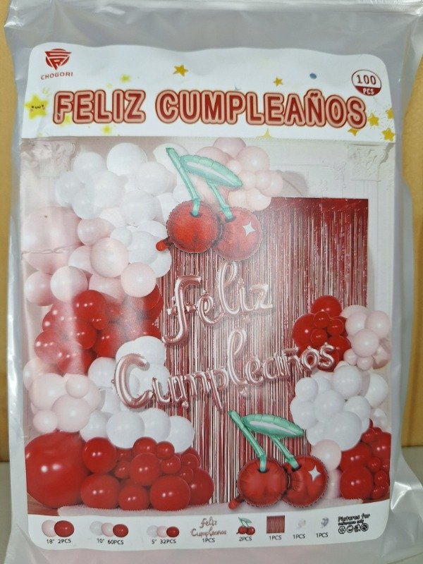 Producto - Set globos cherry