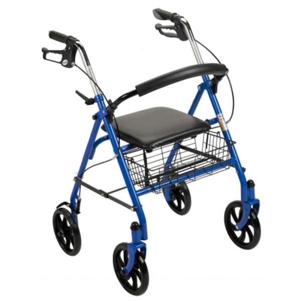 Producto - Andador de Acero de 4 ruedas con canasto Drive