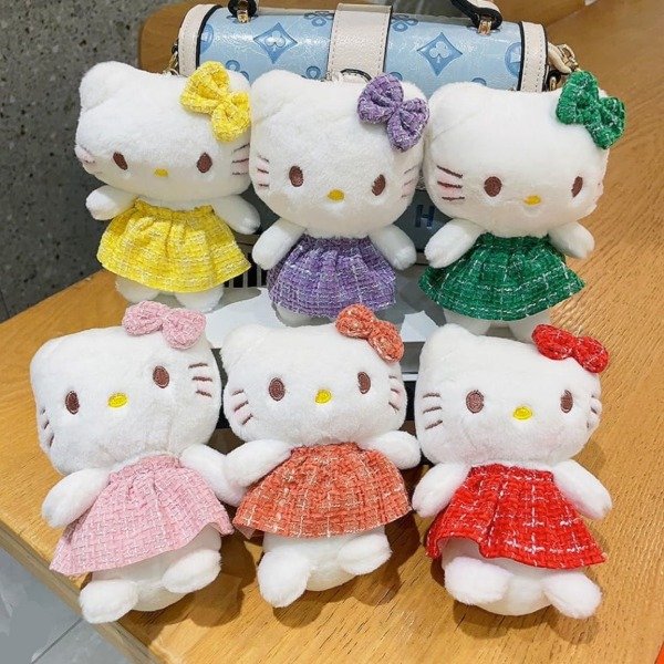 Producto - Llavero hello kitty con vestido rosa  10cm - 0