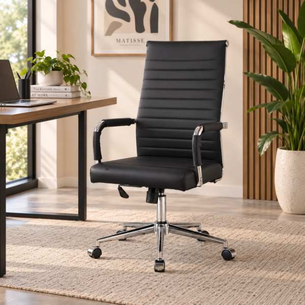 Producto - Sillon Aluminum Ejecutivo negro