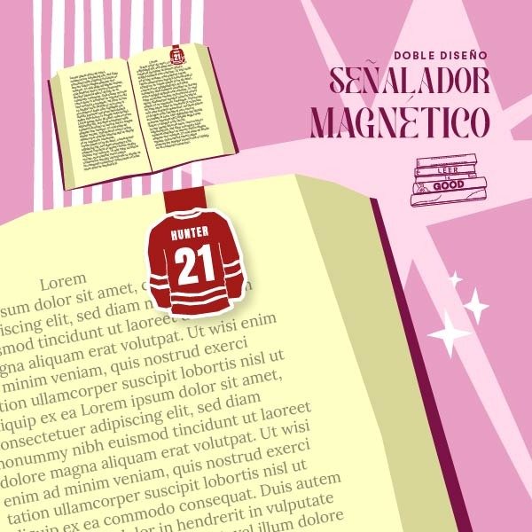 Producto - Señalador Magnético - Scott y Kip - Heated Rivalry - doble diseño