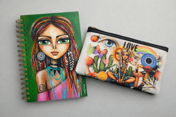 Producto - CUADERNO A5 Garota (rayado) + cartuchera (preventa)