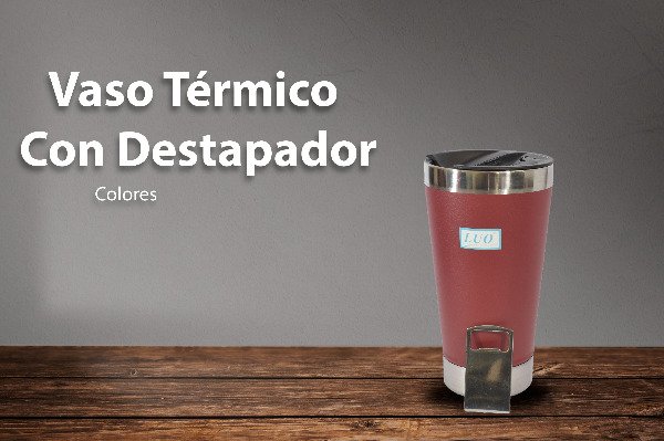 Producto - Vaso Térmico Cervecero Con Destapador