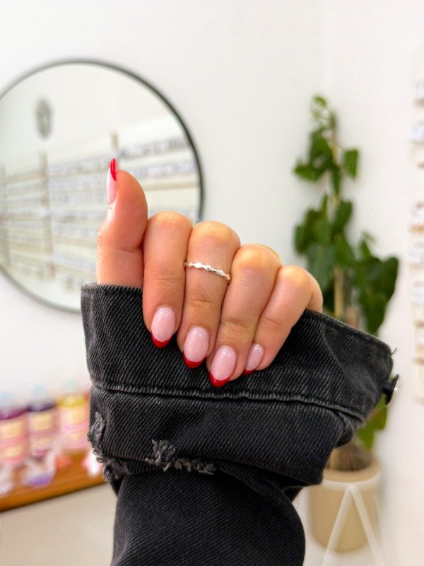 Producto - Anillo acero blanco ondas anchitas regulable