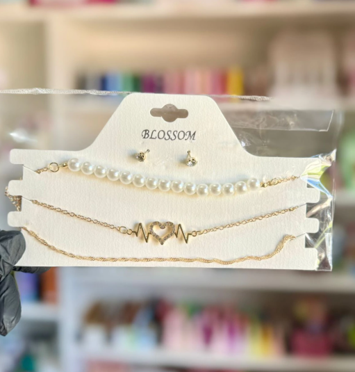 Producto - Choker x3 u dorado