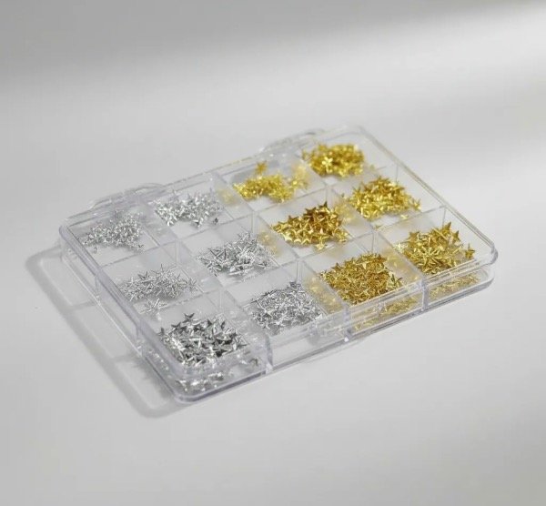 Producto - Decoración para uñas estrellas metálicos - 1