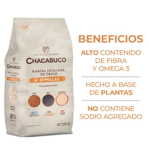 Producto - Harina Integral + Semillas x 750g CHACABUCO