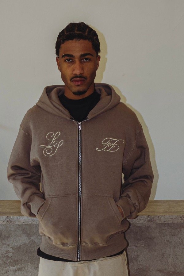 Producto - Campera zip Brown Its not lucky