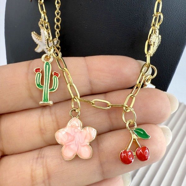 Producto - Collar Xanat Dorada Multidijes