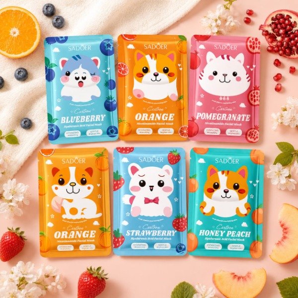 Producto - Mascarilla Facial Baby Animals SADOER DB