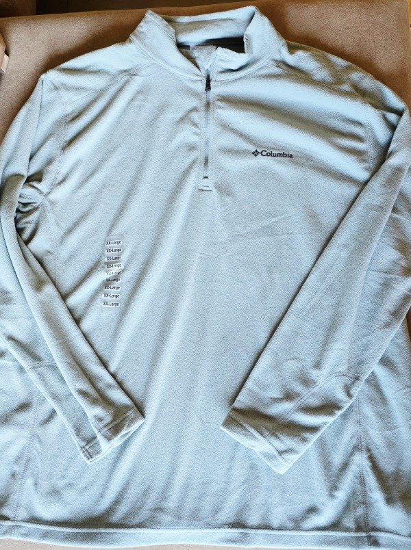 Buzo micropolar Columbia talle XXL aqua