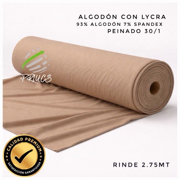 Producto - Algodón con Lycra 30/1 Peinado vison