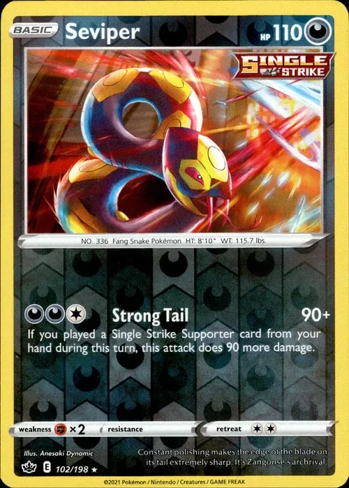 Producto - Seviper - 102/198 - Chilling Reign - Reverse Holo