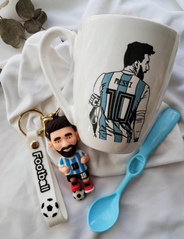 Producto - TAZA Y LLAVERO MESSI