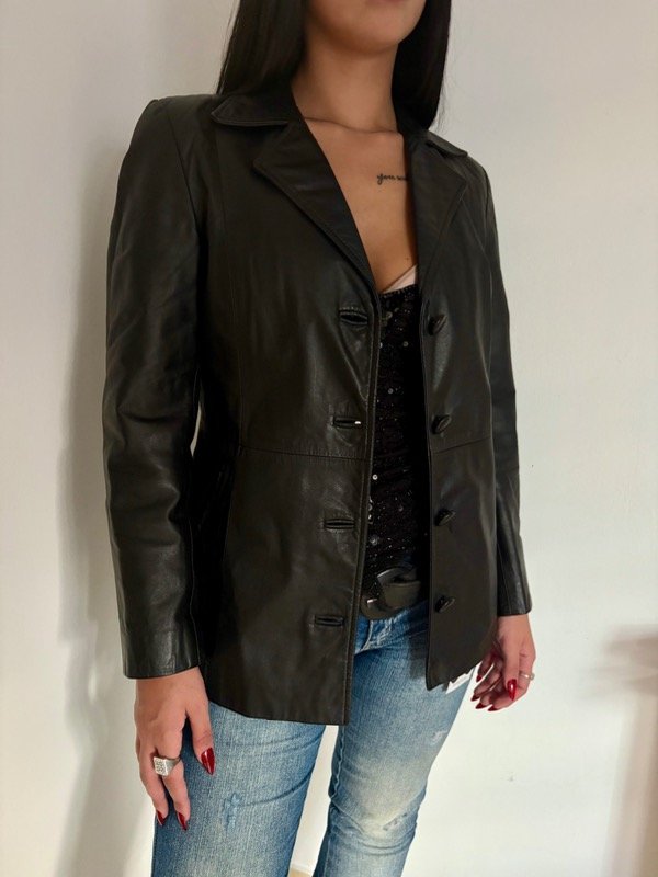 Producto - #SACO DE CUERO VINTAGE SICILIANO T.S - ENVÍO GRATIS