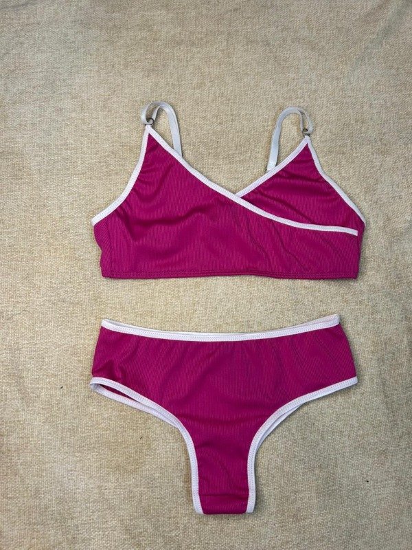 Producto - Set Lenceria Nicole Morley Lycra Fucsia