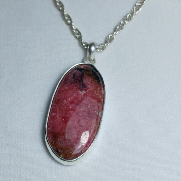 Producto - Dije en Plata 925 con Rodonita (sin cadena) - 1