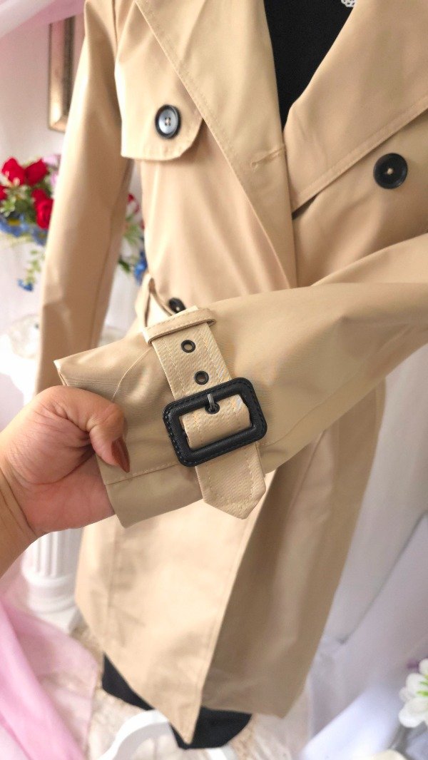 Producto - Trench Vania Negro y Beige! IMPORTADOS NUEVOS - 12