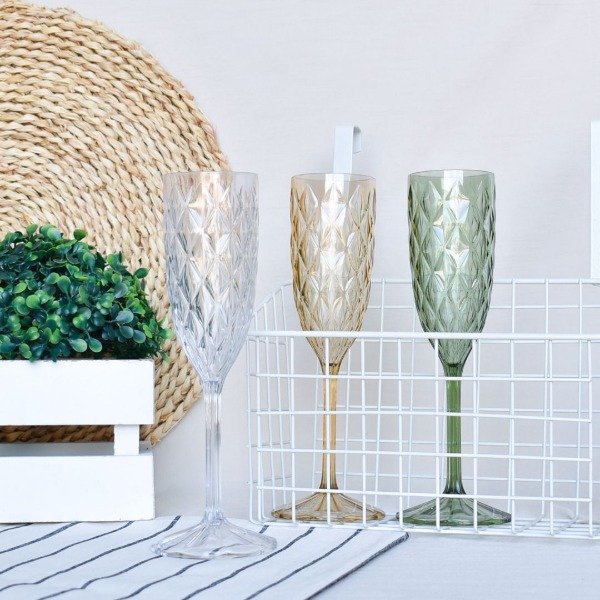 Producto - Copa champagne fume acrílico