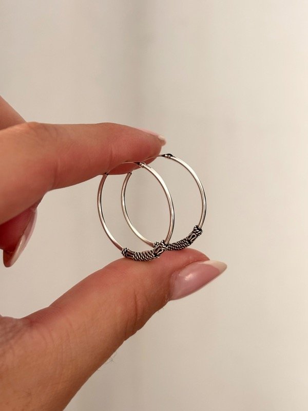 Producto - Argollas cubanas bali 2.5cm