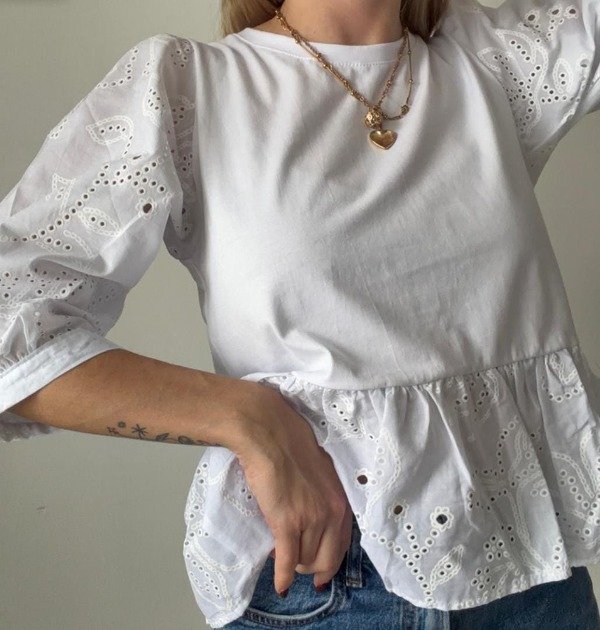Producto - Blusa Broderie Peonias - 1
