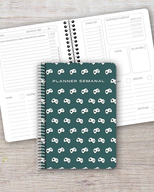 Producto - Planner Semanal A5 dis. joysticks