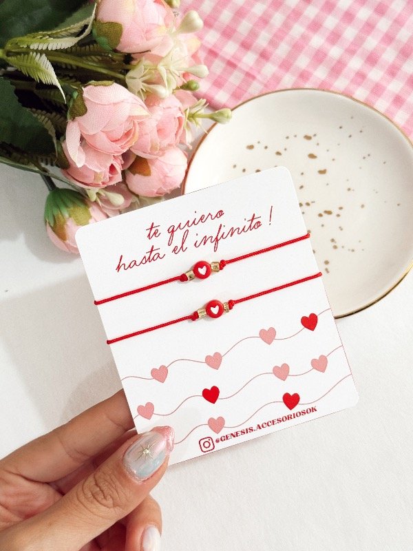 Producto - Pulseras Corazón Rojas Clasicas