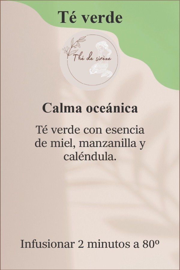 Producto - Blend de té verde 30g - Calma oceánica
