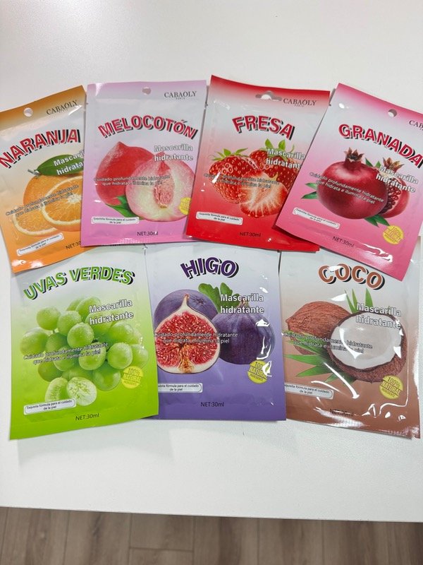 Producto - MASCARILLAS FACIALES FRUTALES