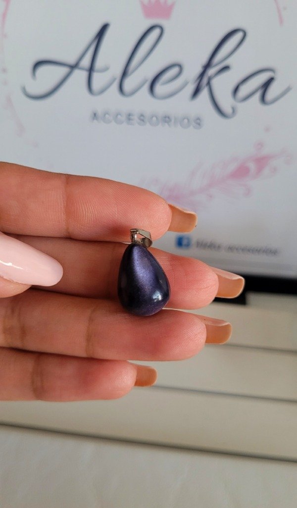 Producto - Dije ágata lila