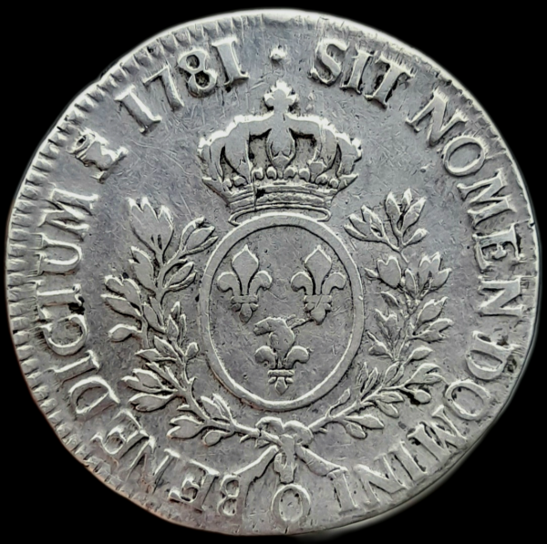 Producto - Francia Louis XVI 1 Ecu 1781 Ceca Q Km#564 F+