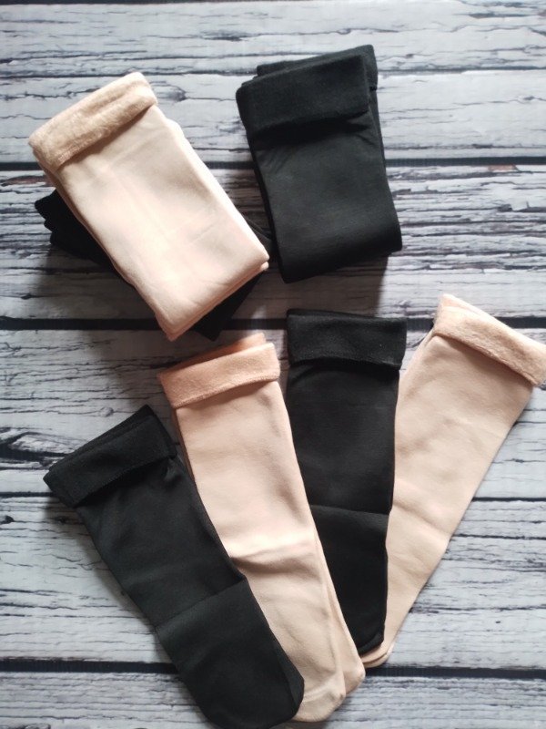 Producto - MEDIAS TÉRMICAS BEIGE Y NEGRO