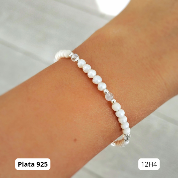 Producto - Pulsera perlas de rio y cristal