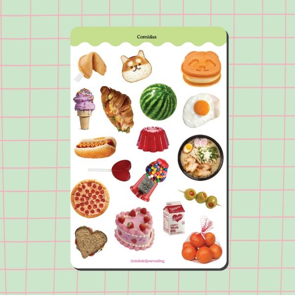 Producto - Stickers Comidas - Foodie Dreams