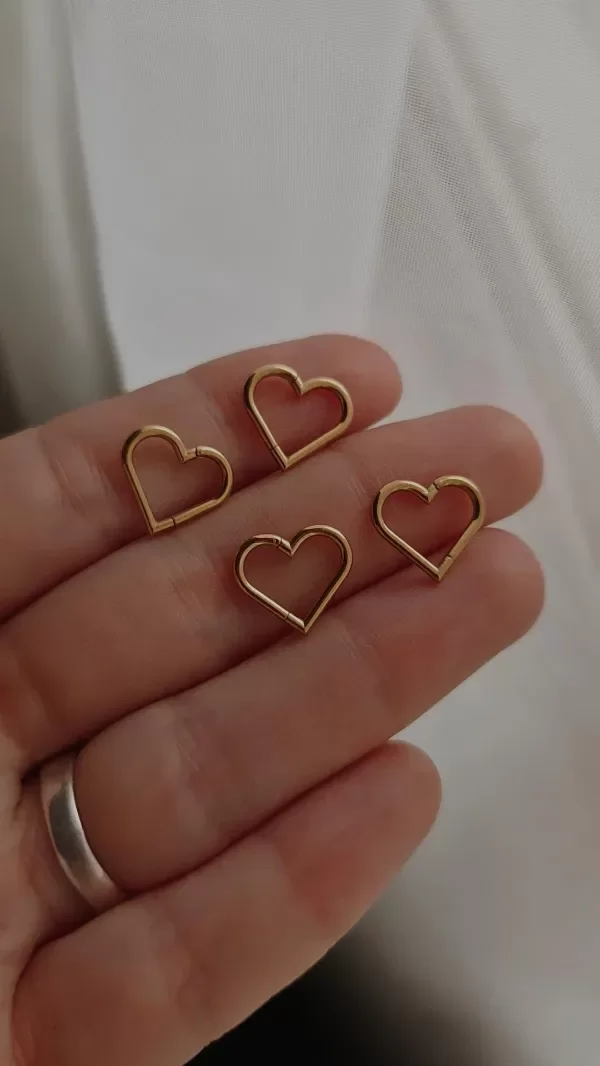 Producto - Piercing a brisura corazon A dorado