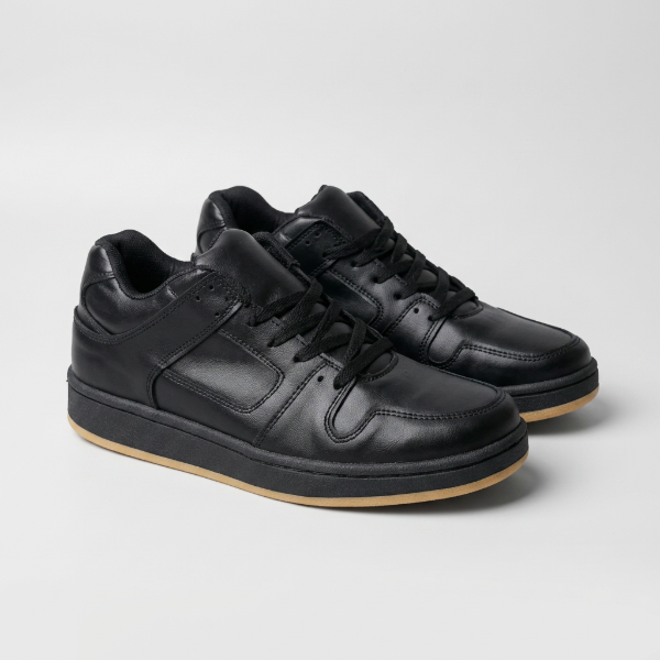 Producto - DC Negra COSIDA Zapatilla URBANA Base Negra