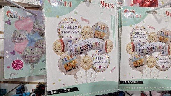 Producto - Set globos 9 piezas