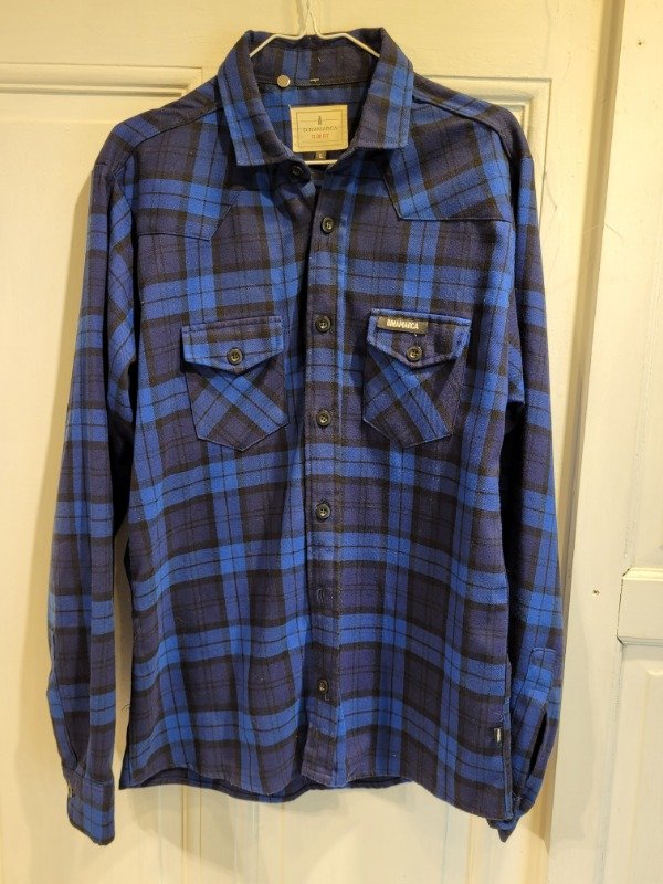 Producto - Camisa DINAMARCA cuadrille azul camisaco- Talle L- PRECO: 40x