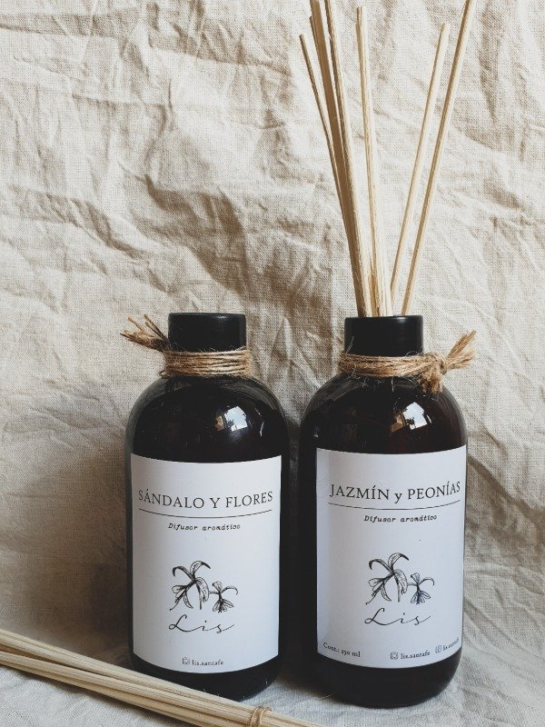 Producto - Difusor plástico 250 ml REPUESTO con 8 varillas