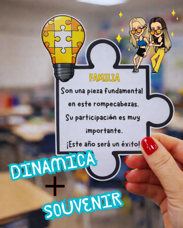 Producto - Dinámica y Souvenir. Armamos juntos el rompecabezas del año