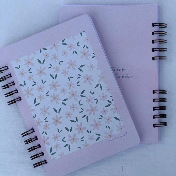 Producto - Cuaderno Floral pink