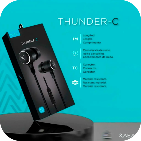 Producto - Auriculares XAEA MODX-049 thunder usb C - 4