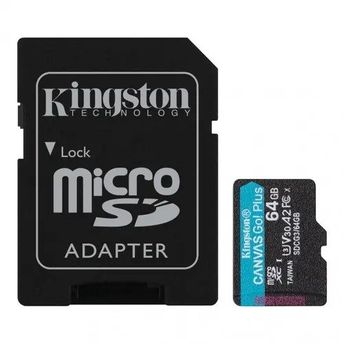 Producto - Tarjeta de Memoria KINGSTON Canvas Go Plus Gen3 MicroSDXC 64GB UHS 170mb
