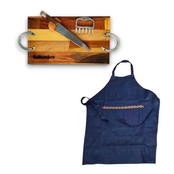 Producto - Set Asador + Garra de Oso + Tabla Guayubira Personalizada