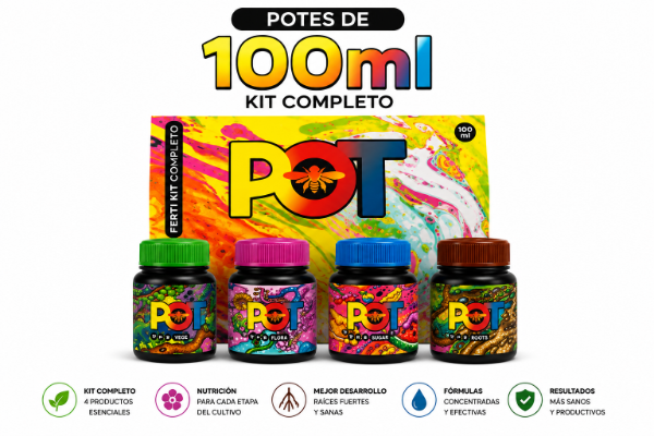 Producto - Pack Pot 100ml (Roots Vege Flora Sugar)